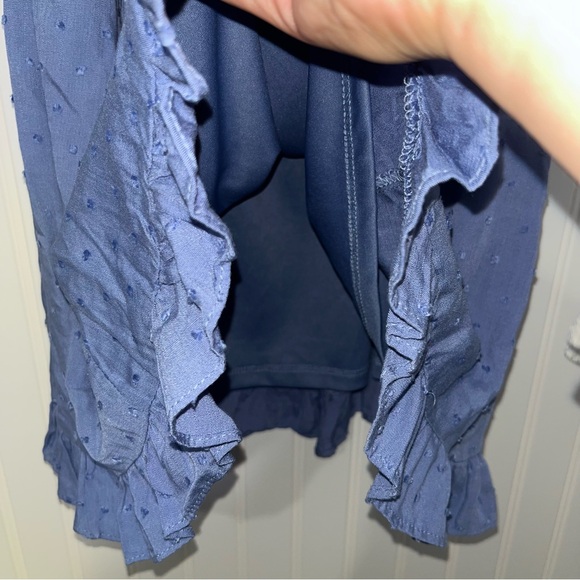 Sky and Sparrow Swiss dot keyhole babydoll blue dress size XXL - Picture 6 of 6